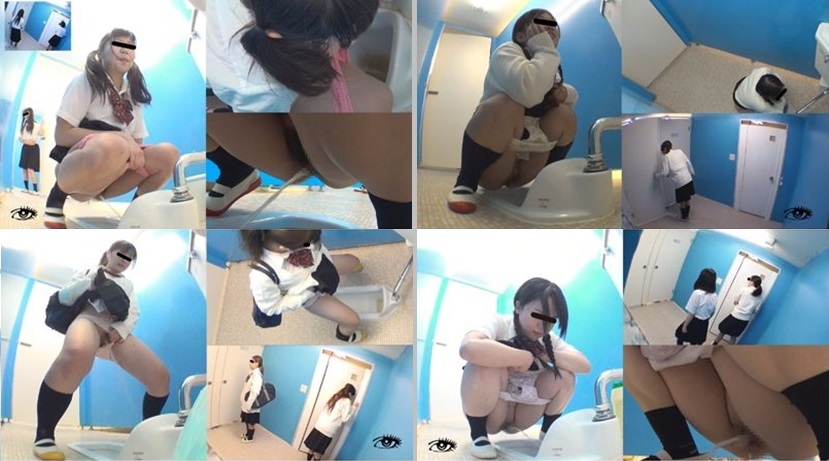 JD-03 Schoolgirlfriends friendly peeing at staff's toilet and caught on multiview hidden cam.