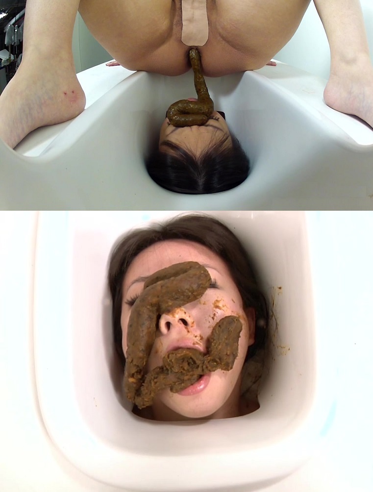 BFHD-68 Lesbian scat human toilet.