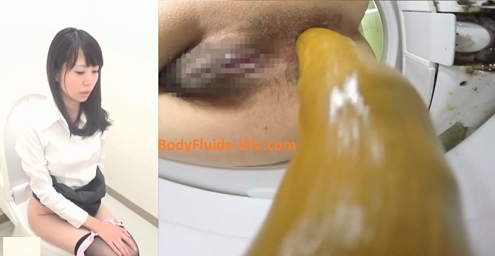 BFSL-05 Peeing and pooping girls in toilet spy cam bottom view. (HD 1080p)