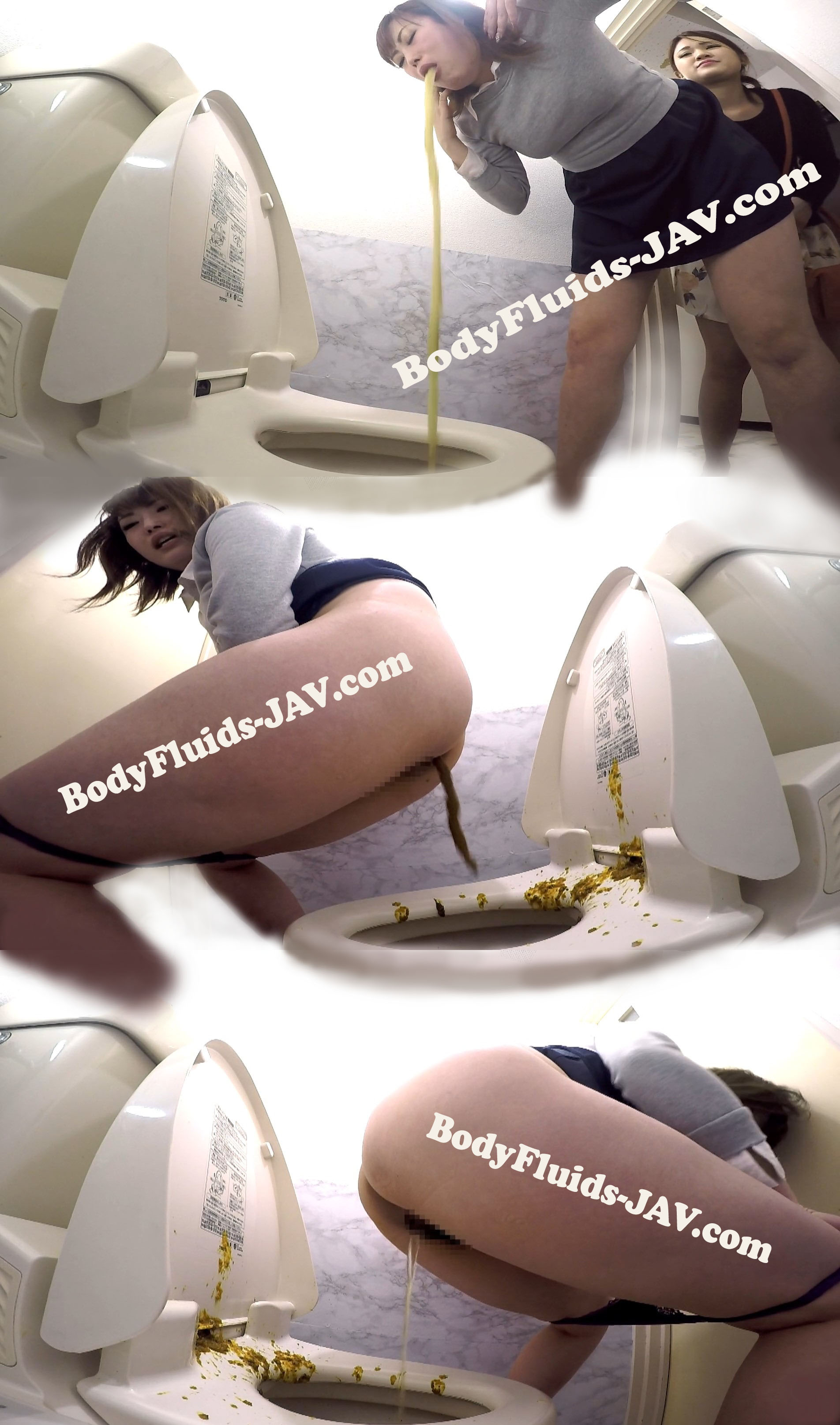 BFFF-236 Virtual Food Poisoning Defecates Past the Toilet HD